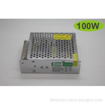high reliability 12V DC 100W led light strips power supply